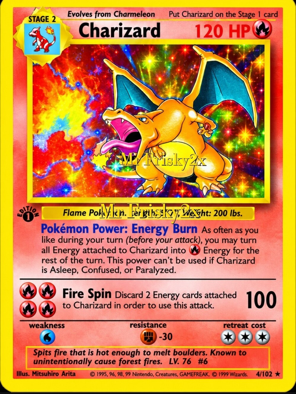 Pokemon Card Charazard Metal Tin Posters